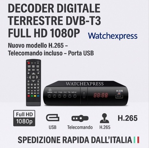Digitale terrestre dvb - terrestre, dvb-t3