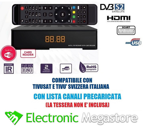 Ricevitore satellitare full - ricevitore,